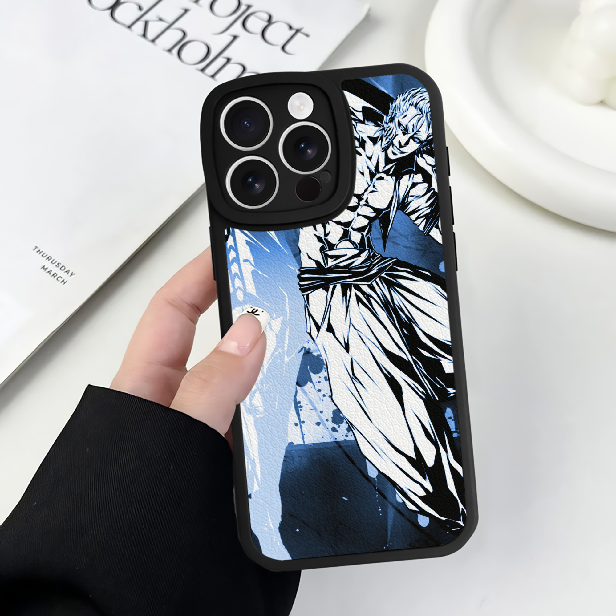 （画像用） ブリーチ BLEACH 【iPhone 16シリーズ対応】シリコンスマホケース（レザー調） 材質：シリコン